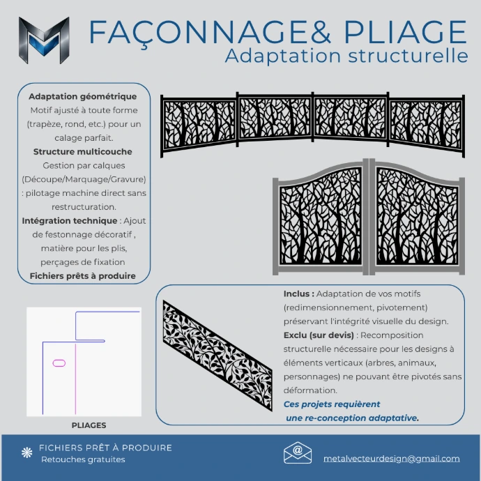 Préparation de fichiers DXF pour pliage et façonnage