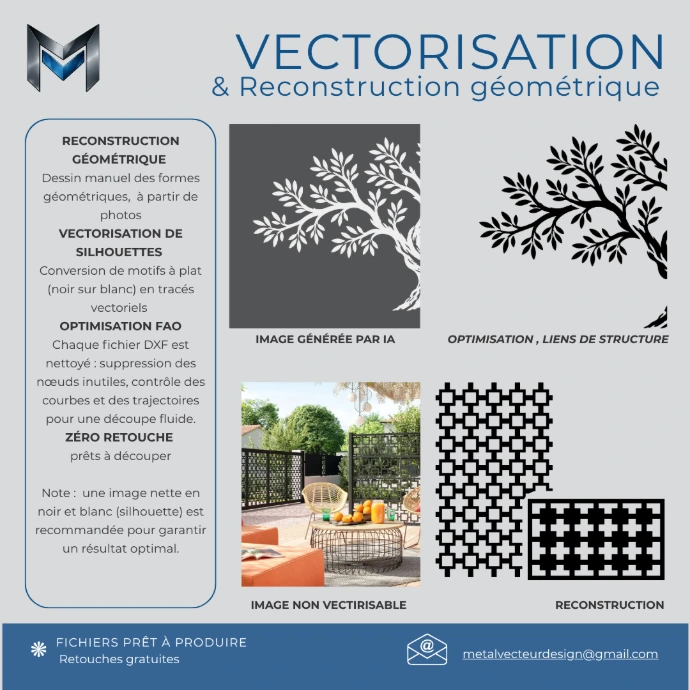 Vectorisation d'image vers DXF